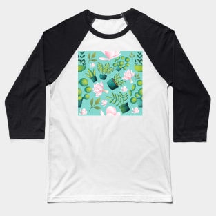 Succulent Plant Party Baseball T-Shirt